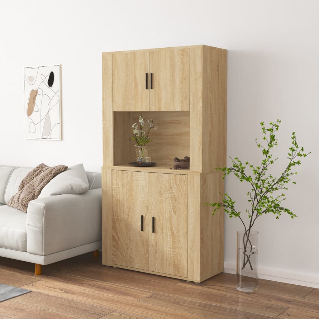 foto del prodotto credenza rovere sonoma in legno multistrato
