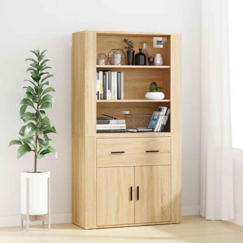 foto del prodotto credenza rovere sonoma in legno multistrato vidaxl