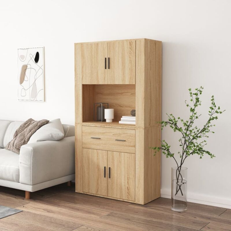 foto del prodotto credenza rovere sonoma in legno multistratocod mxl 77620