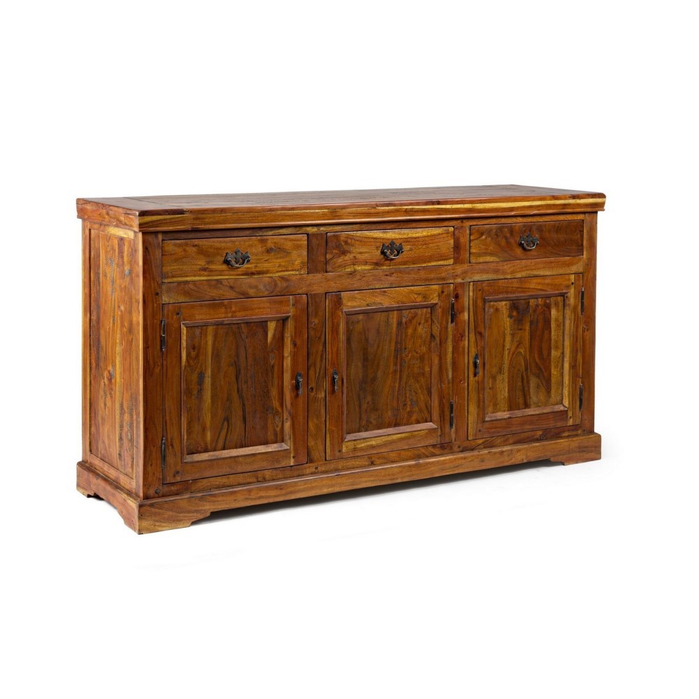 foto del prodotto credenza rustica chateaux 3 ante 3 cassetti