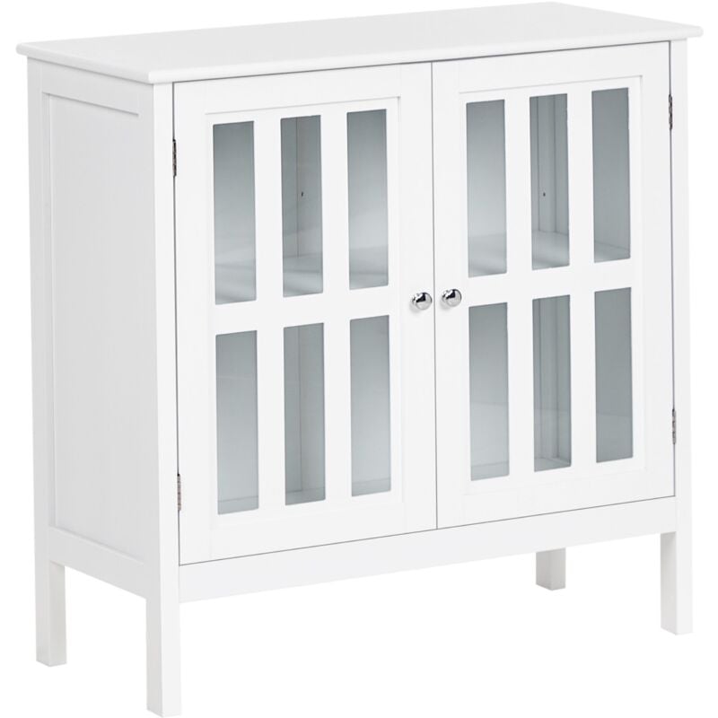 foto del prodotto credenza soggiorno camera da letto armadio 2 ante mdf bianco miram