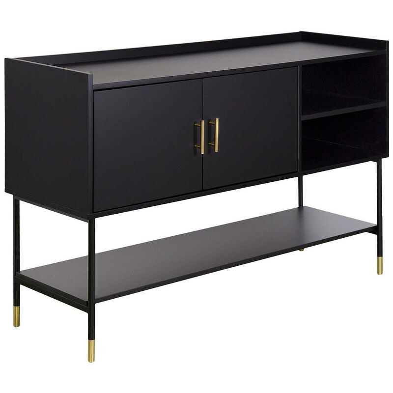 immagine 0 del prodotto credenza tedy nera a 2 ante 120x80cm atmosphera cr ateur d int rieur