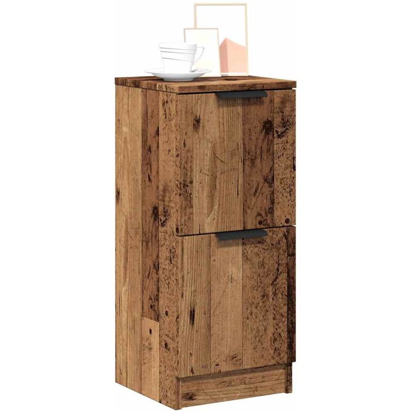 foto del prodotto credenze 2 pz legno antico 30x30x70 cm in legno multistrato vidaxl