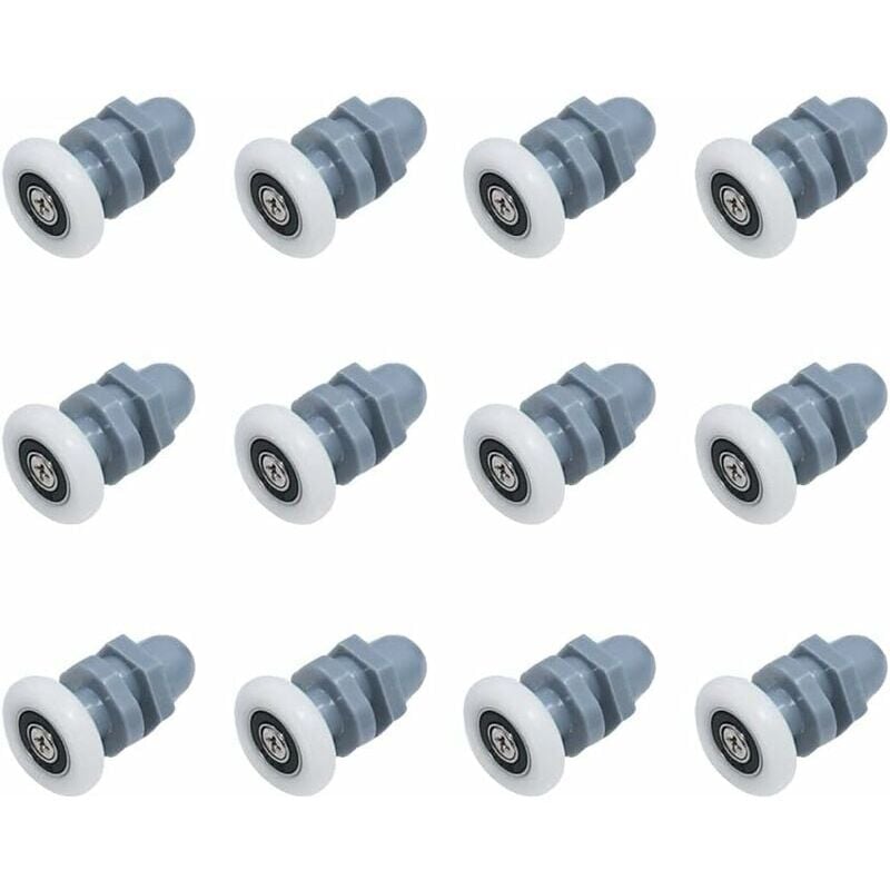 foto del prodotto crediri 12 pezzi rullo per porta doccia rulli per doccia rulli per porta rullo per porta scorrevole rulli inferiori rullo per porta doccia rullo per doccia rullo per doccia 20 mm