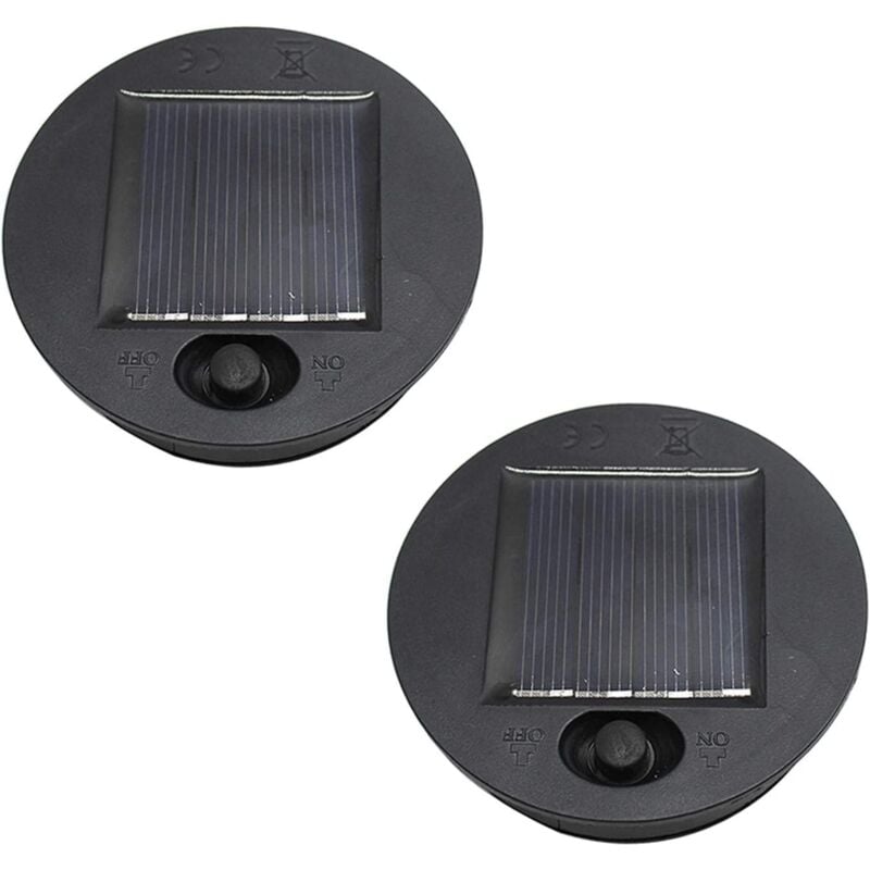 foto del prodotto crediri 2 confezioni di lanterne solari sostitutive per lanterne sospese da esterno, luce solare a led sostitutiva con scatola batteria, facile da