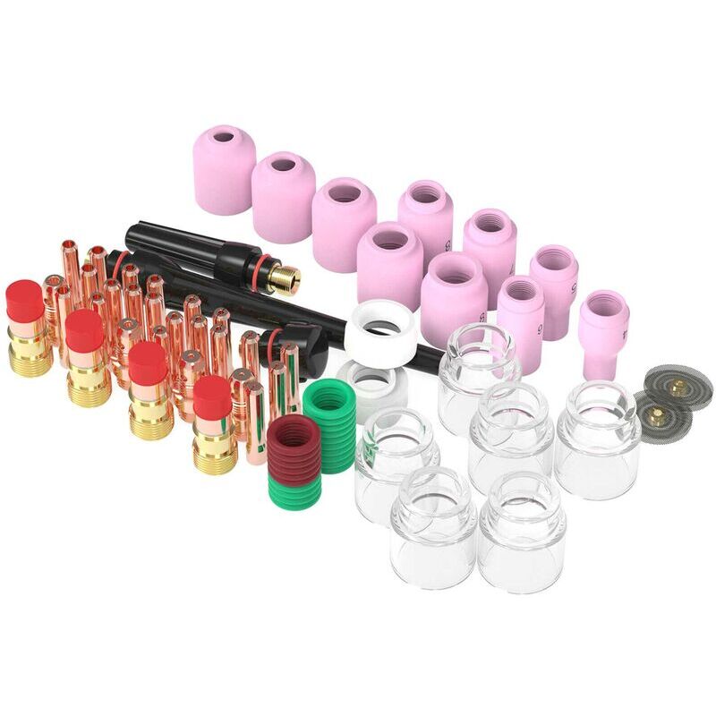 foto del prodotto crediri 71pcs kit ugello gas torcia saldatura tig per wp 17 18 26
