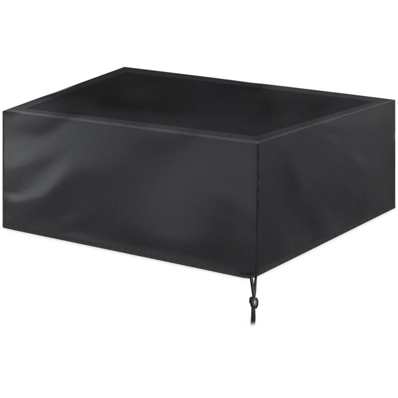 foto del prodotto crediri copertura antipolvere per tavolo da biliardo da 7 piedi copertura impermeabile per mobili nero 225 x 116 x 82 cm