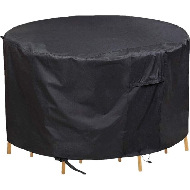 foto del prodotto crediri copertura impermeabile per tavolo da giardino 180 x 90 cm, copertura per tavolo da giardino 420d, protezione antivento anti uv resistente per