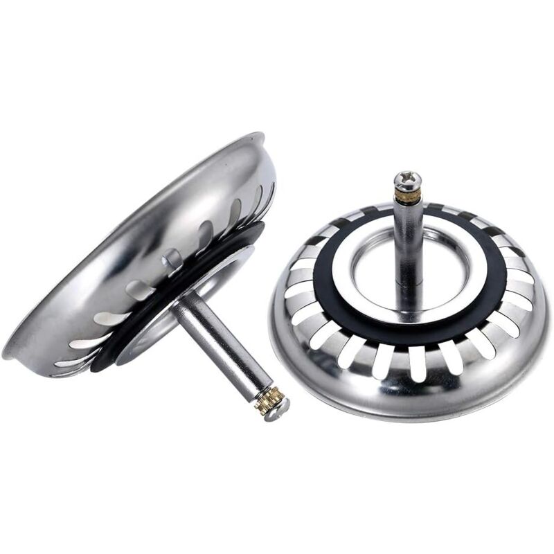 foto del prodotto crediri filtro per lavello da cucina, filtro per lavello con altezza regolabile, filtro per lavello in acciaio inox 304 per lavello da cucina