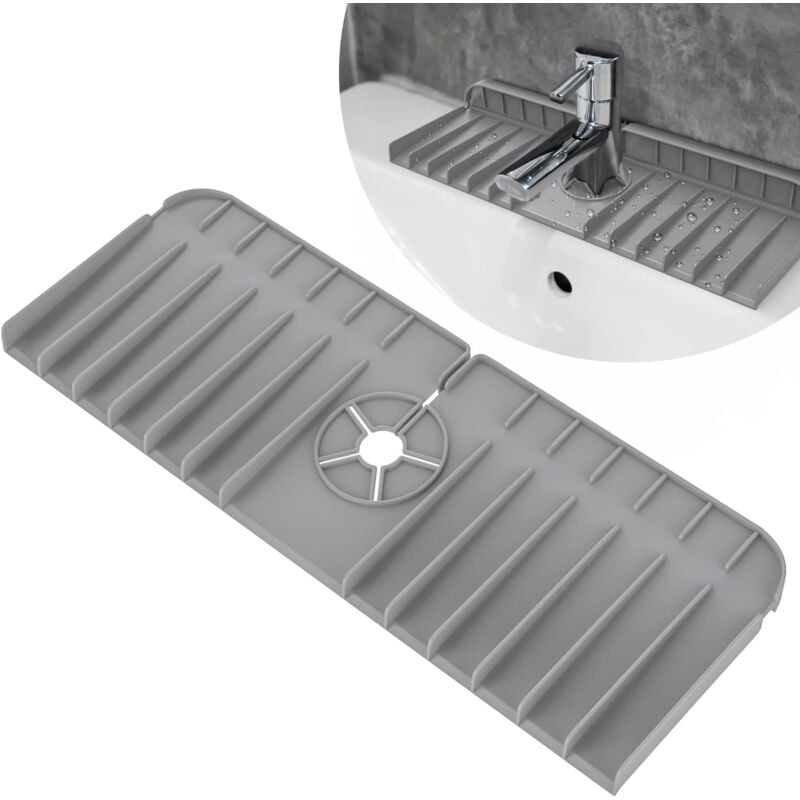 foto del prodotto crediri fivehome tappetino antigoccia in silicone protezione antischizzi in silicone tappetino antigoccia per piano di lavoro cucina e bagno