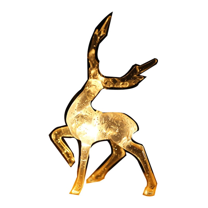 foto del prodotto crediri luci a forma di cervo, luci da festival, luce notturna solare a led a forma di cervo sika, luci decorative per feste di natale, lanterne di