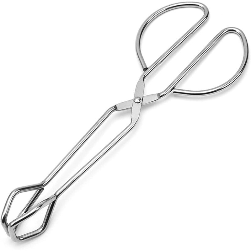 foto del prodotto crediri pinze per forbici da barbecue, pinze per forbici da cibo, pinze per forbici da pane, non facili da piegare o rompere, resistenti al calore e
