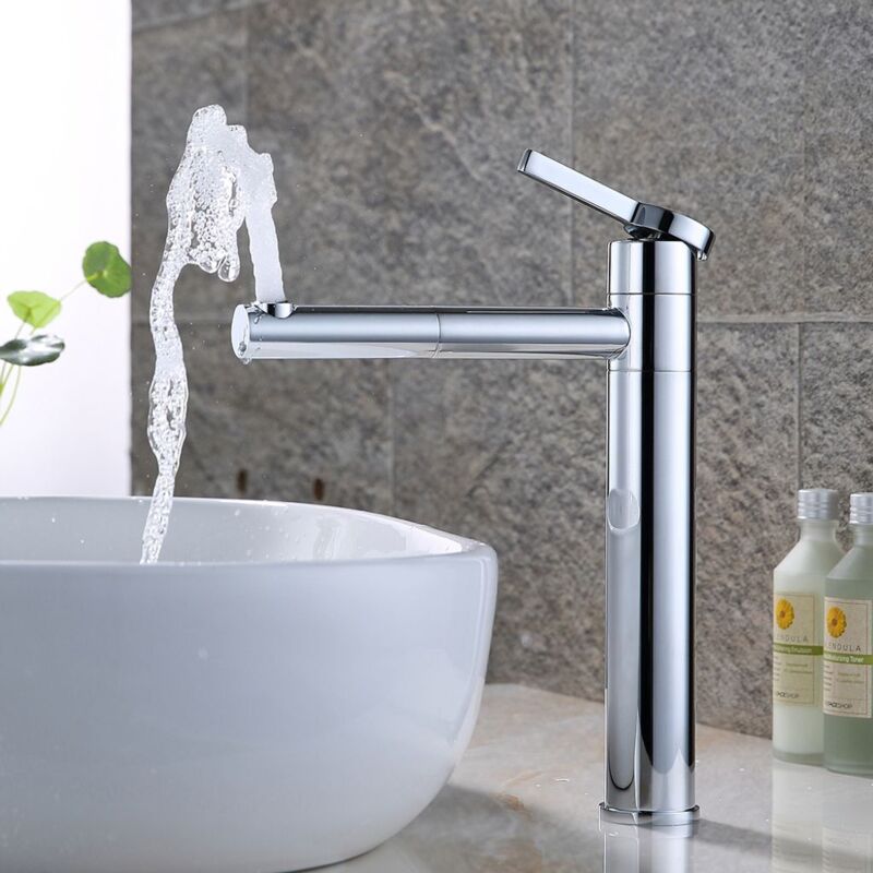 foto del prodotto crediri rubinetto doppio per bagno, girevole a 360 , rubinetto per lavabo, ottone, rubinetto per bagno per lavandino, rubinetti per bagno cromati,