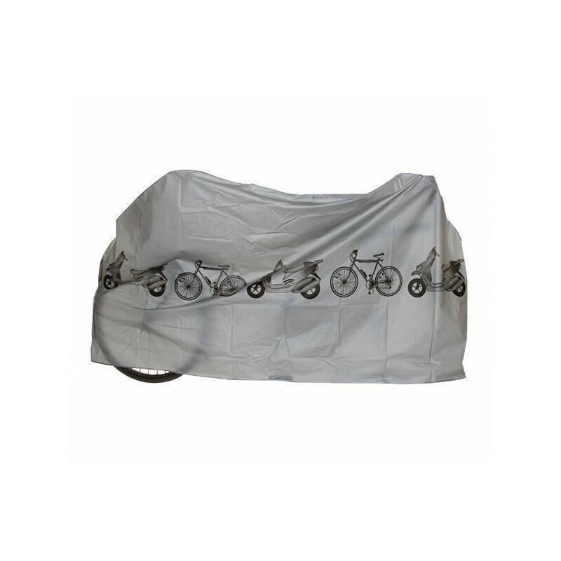 foto del prodotto crediri telo impermeabile, copertura protettiva per scooter, bicicletta, grigio, 210 x 100 cm