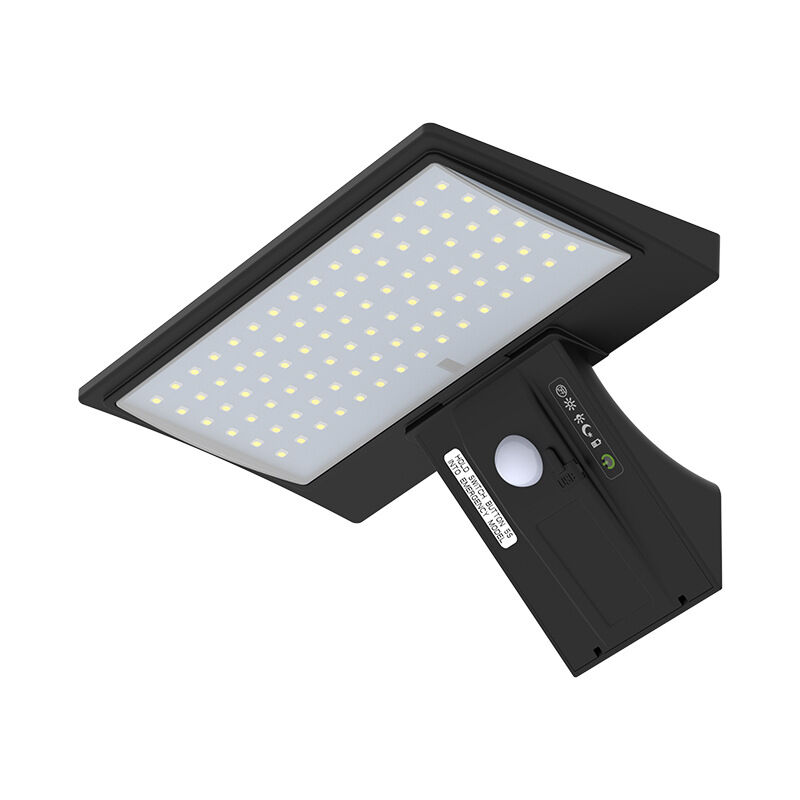 foto del prodotto crediri whale tail solar wall light luce calda , 90 led solar motion sensor security light, 2600mah impermeabile solar light, ricarica usb, lampada