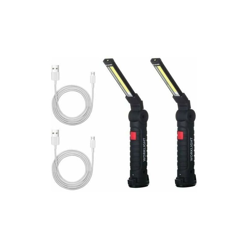 foto del prodotto crediri x torcia da lavoro a led ricaricabile torcia da officina lampada da lavoro a led con base magnetica lampada di ispezione per escursionismo