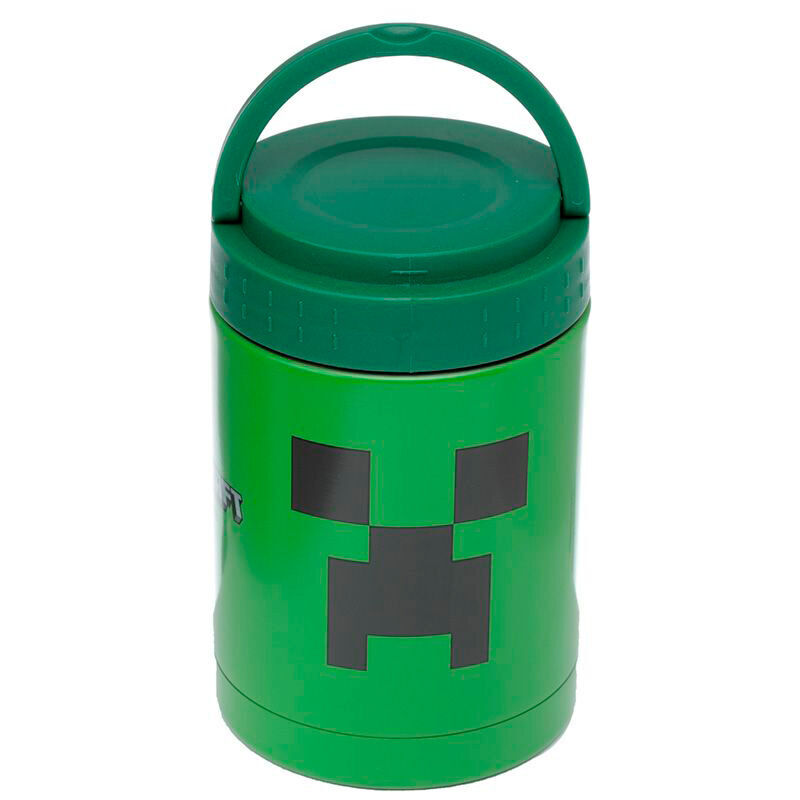 foto del prodotto creeper minecraft 500ml thermos lunch box