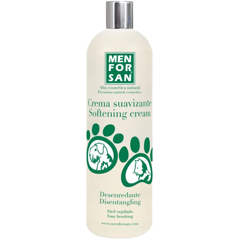 foto del prodotto crema ammorbidente e districante per cani e gatti, balsamo districante, bianco, 1 l menforsan
