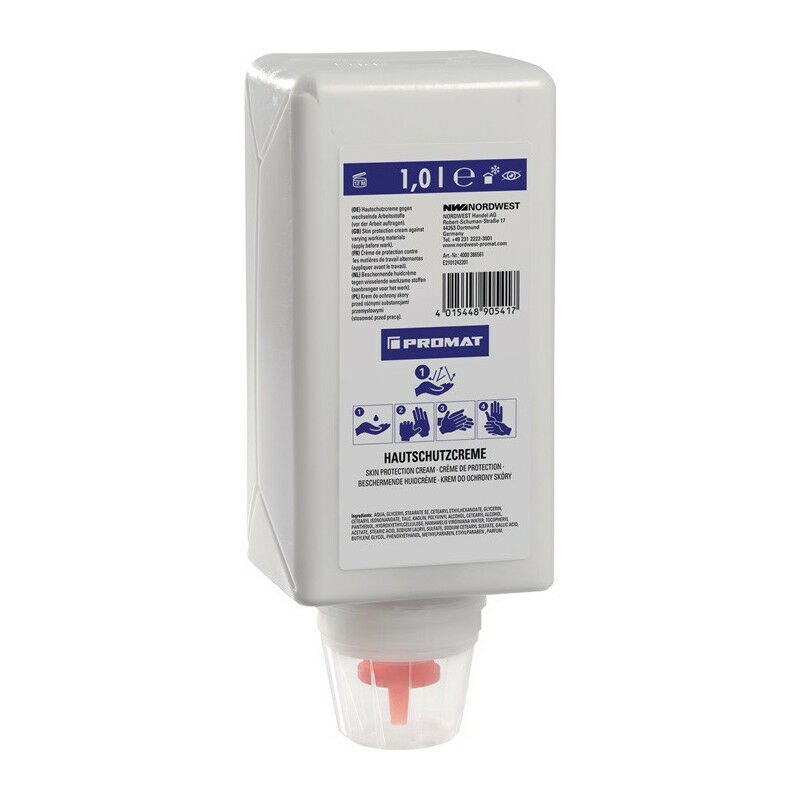 foto del prodotto crema protettiva per le mani 1 l senza silicone. promat profumato