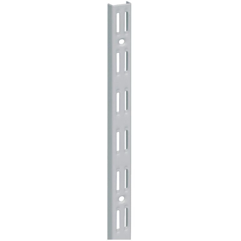 foto del prodotto cremagliera binario doppio 50 cm. grigio alluminio