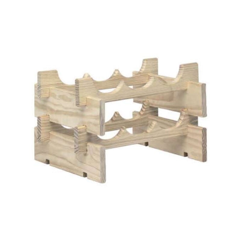 foto del prodotto cremagliera in legno per 6 bottiglie merlot 6 astigarraga
