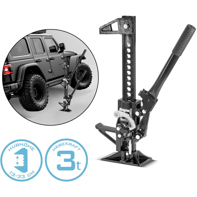 foto del prodotto cric a cremagliera 20 3t 33cm cric agricolo cric a bastone cric offroad stahlwerk
