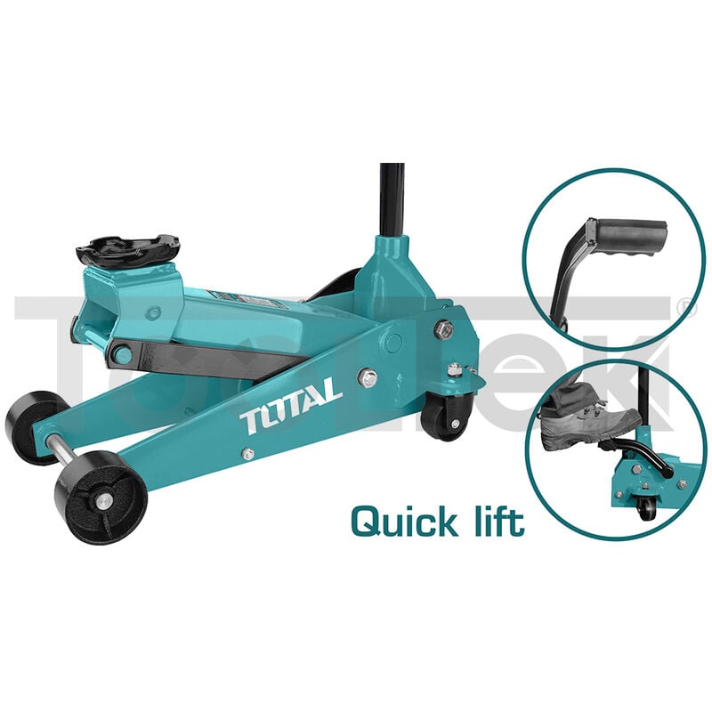 foto del prodotto cric auto carrello sollevatore idraulico 3ton 500mm total