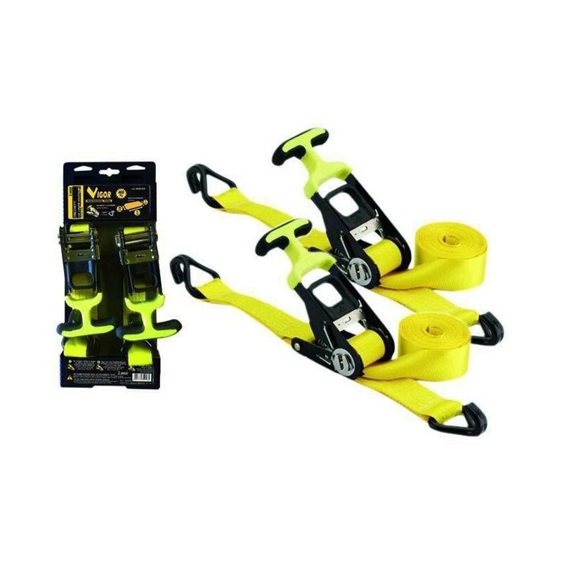 foto del prodotto cricchetti cricchetto a cinghia corda vigor portata 400 kg 5 metri 2 pezzi