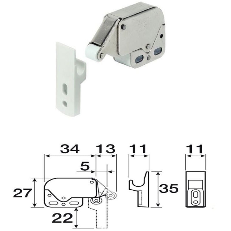 foto del prodotto cricchetto borsani art.188 col.bianco