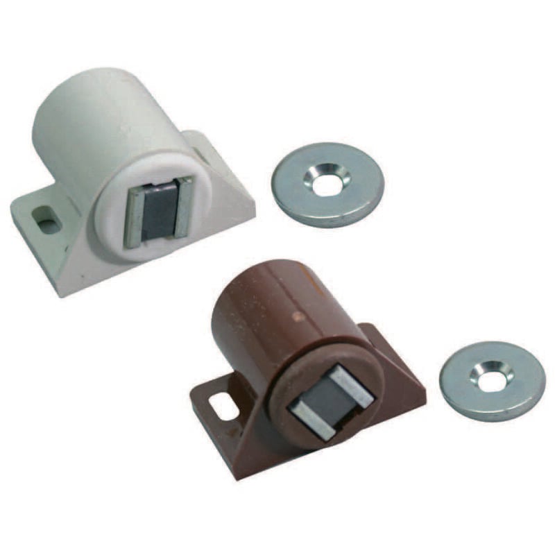 foto del prodotto cricchetto magnetico k6 tondo mm,30x30x19, in plastica bianco