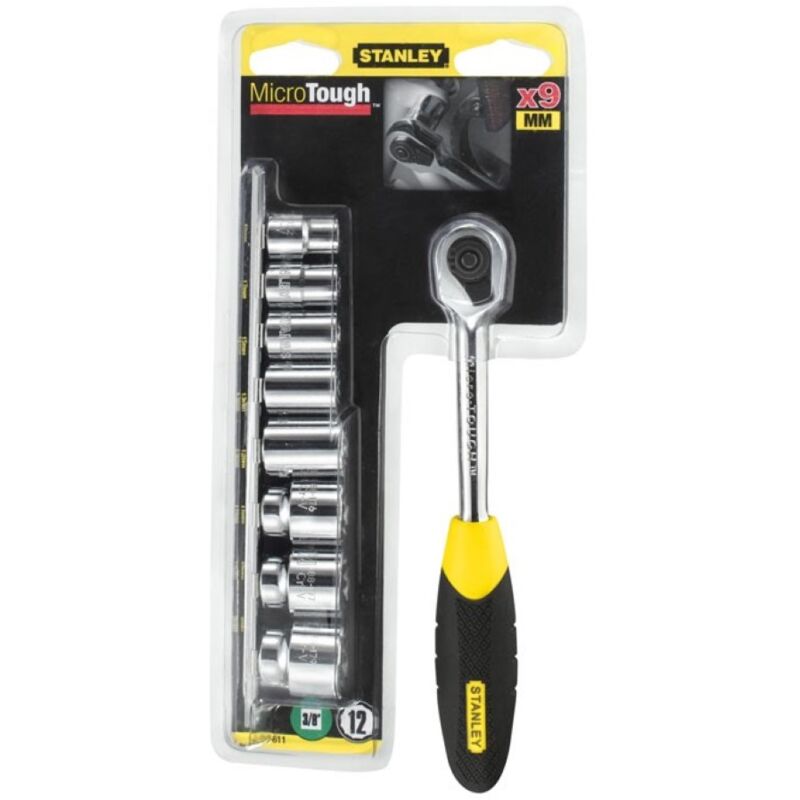 foto del prodotto cricchetto microtough 1 4 10 bussole 0 94 610 stanley swk stanley
