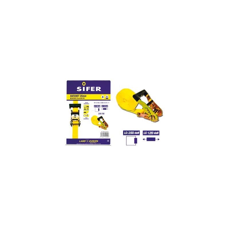 foto del prodotto cricchetto sifer 35 mm 6m senza fine sirt35 6 sf b