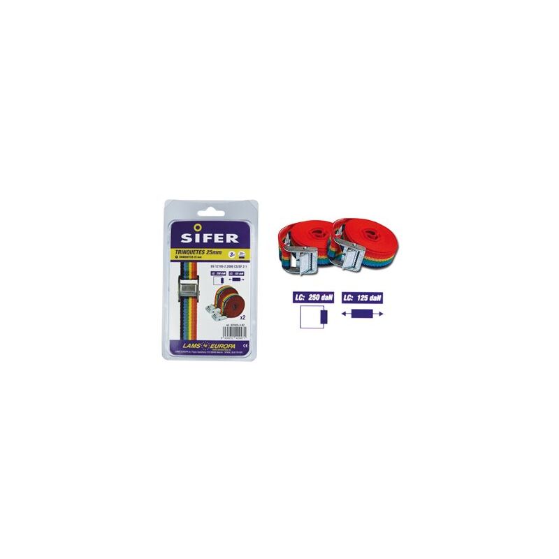 foto del prodotto cricchetto sifer ponsa 25 mm 3 m 2 unit sitr25 3 b2
