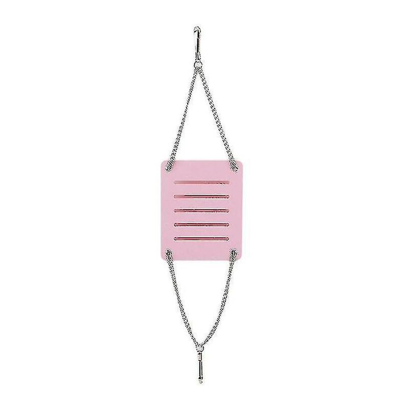 foto del prodotto criceto giocattolo altalena gadget da appendere gabbia di legno accessori forniture 2 pezzi, rosa 