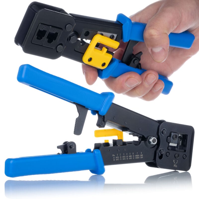 foto del prodotto crimpatrice passante rosfix per rj45 rj12 rj11
