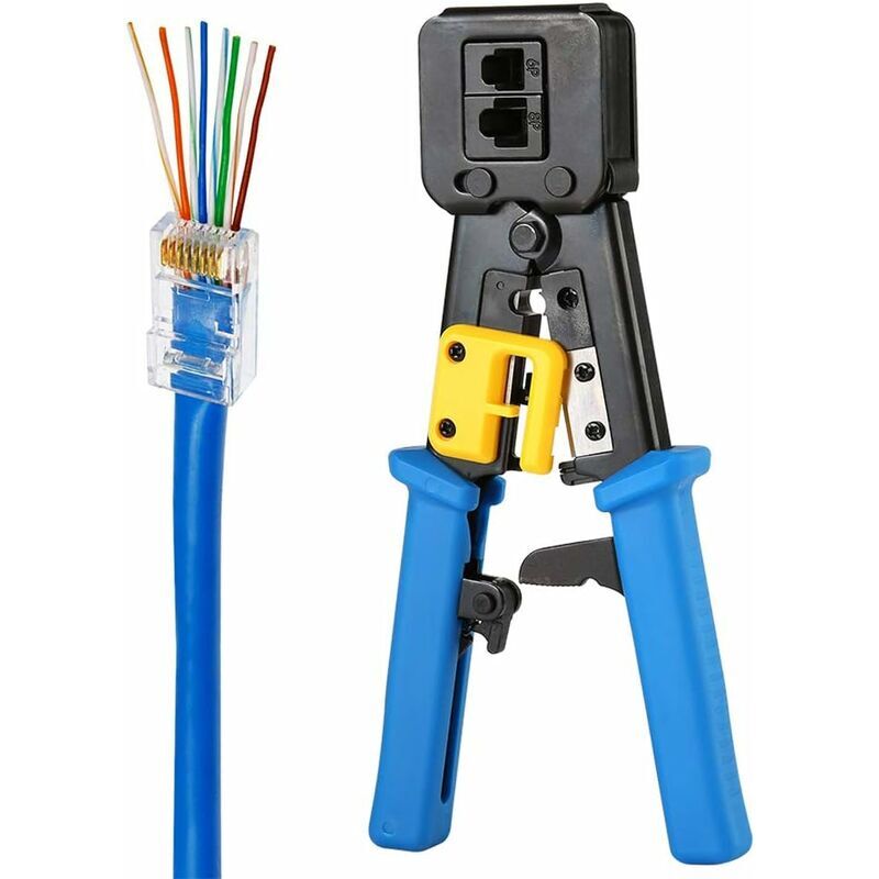 foto del prodotto crimpatrice rj45 per connettori e terminali rj45 rj12 standard