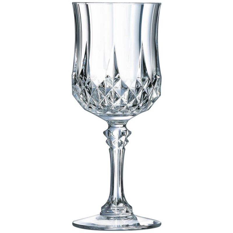 foto del prodotto cristal d arques paris longchamp collection 6 bicchieri da vino 25 cl in kwarx, lucentezza, trasparenza e alta resistenza, modellature iconiche,