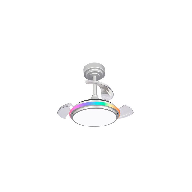 foto del prodotto cristalrecord antila mini xs rgb ventilatore led grigio 40w 3500lm cct dim