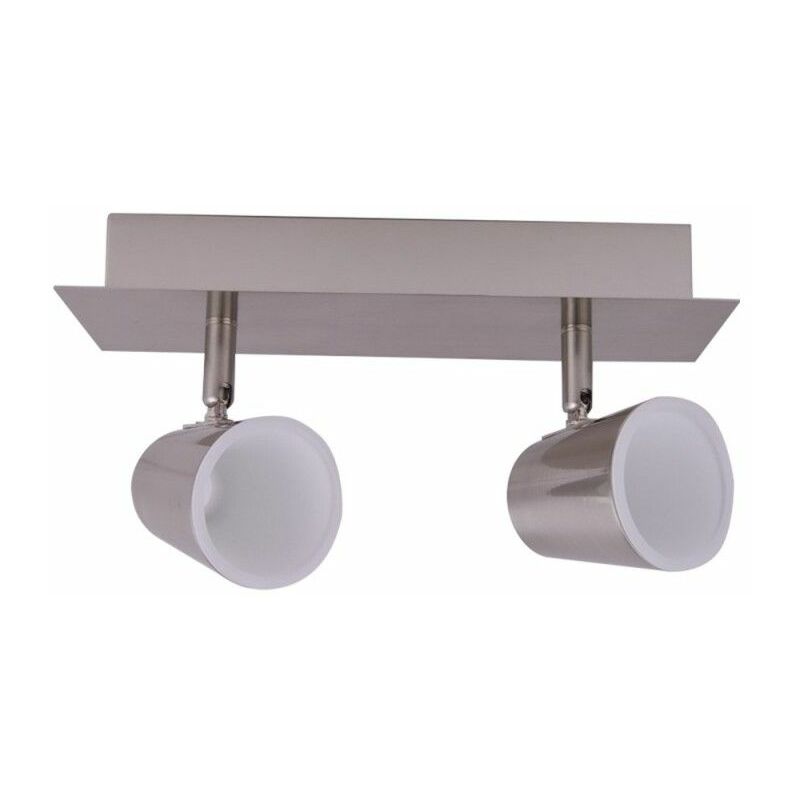 foto del prodotto cristalrecord faretti strip 2 led 10w 4000k ice nichel cr 43 612 01 002