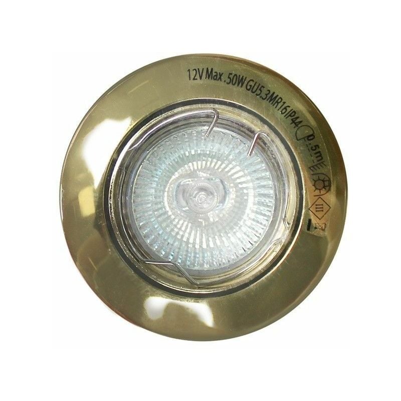 foto del prodotto cristalrecord faretto da incasso oro antico 50w alogeno 7263607