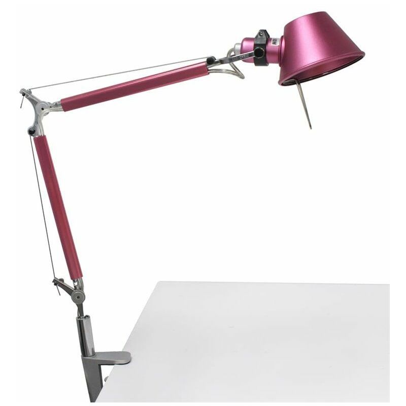 foto del prodotto cristalrecord flexo articolato due bracci rosa 1xe14