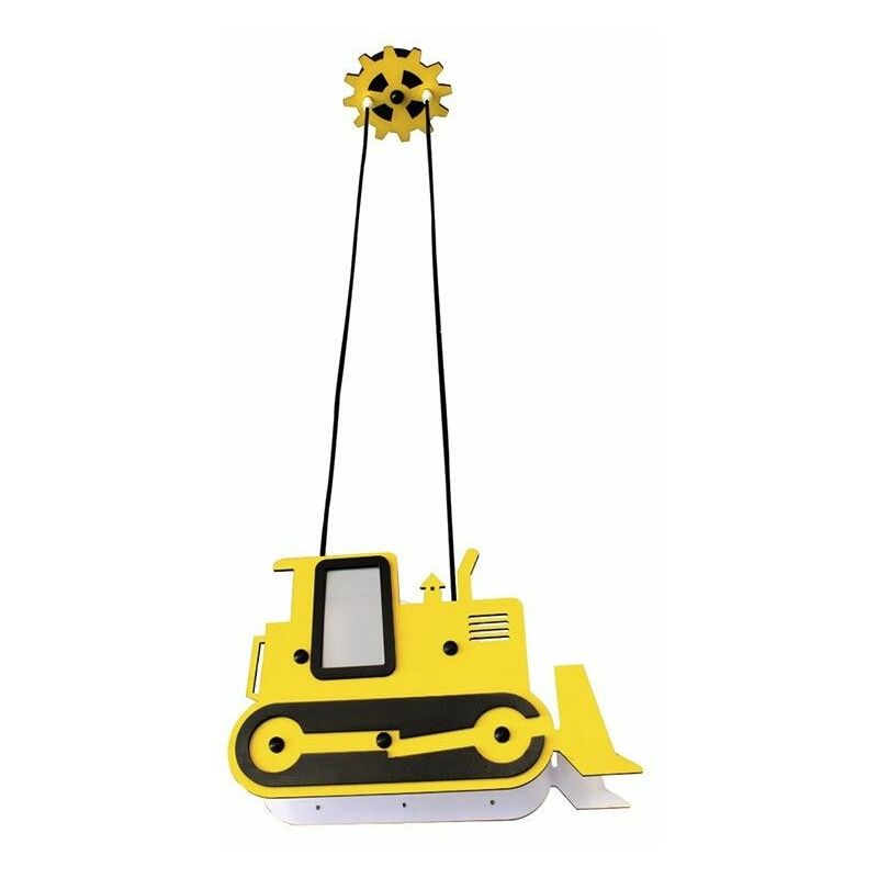 foto del prodotto cristalrecord plafoniera gialla per bambini excavator rusty cr 99 012 02 130