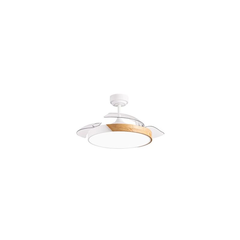 foto del prodotto cristalrecord taoro mini ventilatore led pale retrattili bianco 46w 5520 lm cct