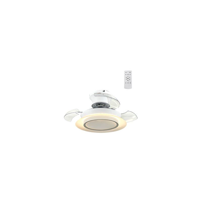 foto del prodotto cristalrecord ventilatore a soffitto led con pale retrattili villa 18w 1800lm