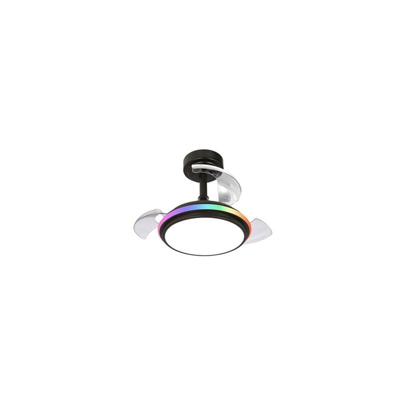 foto del prodotto cristalrecord ventilatore antila mini xs rgb led nero 40w 3500lm cct dim