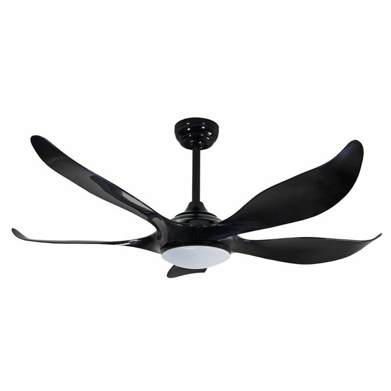 foto del prodotto cristalrecord ventilatore dc noro nero led 20w