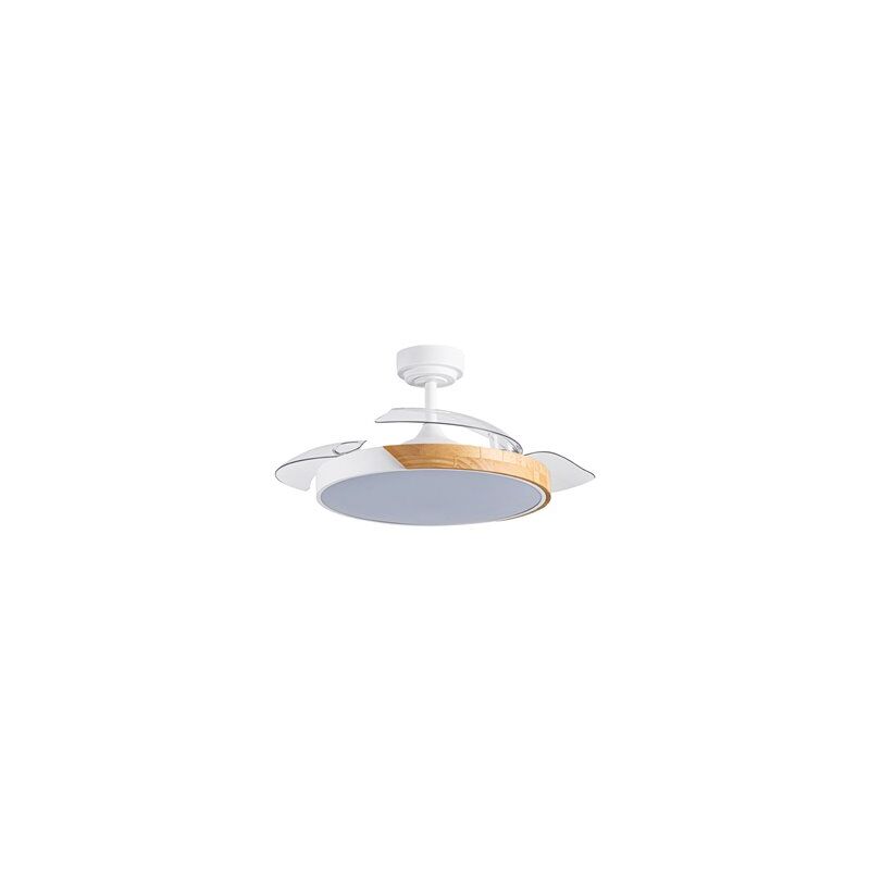 foto del prodotto cristalrecord ventilatore led con pale retrattili taoro white 72w 7920lm cct
