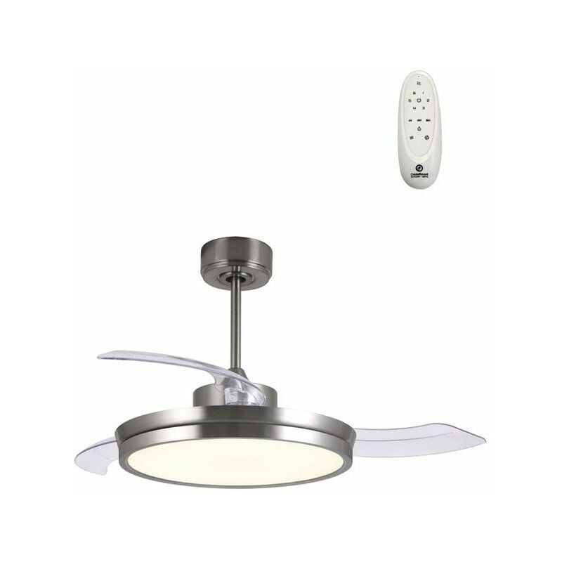foto del prodotto cristalrecord ventilatore led dc areca nickel da 48 w