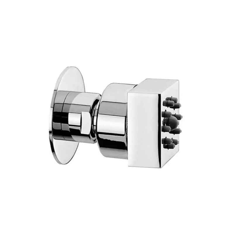 foto del prodotto cristina ondyna soffione doccia laterale cubico in ottone cromato effetto getto pioggia modello cubic gom 1 2 1 getto bossini