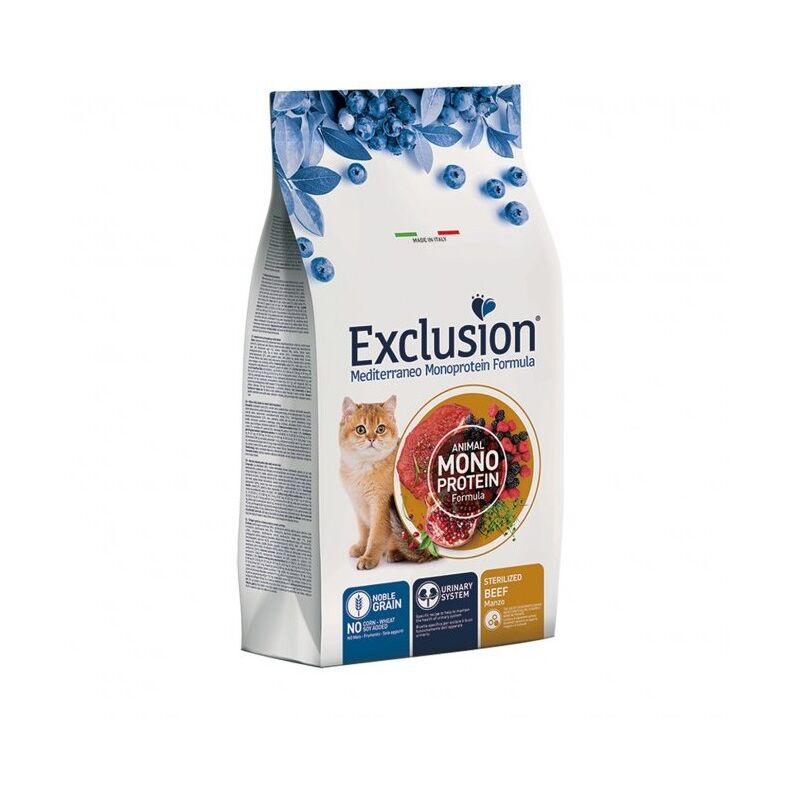 foto del prodotto crocchette gatto noblegrain sterilised manzo 300g exclusion